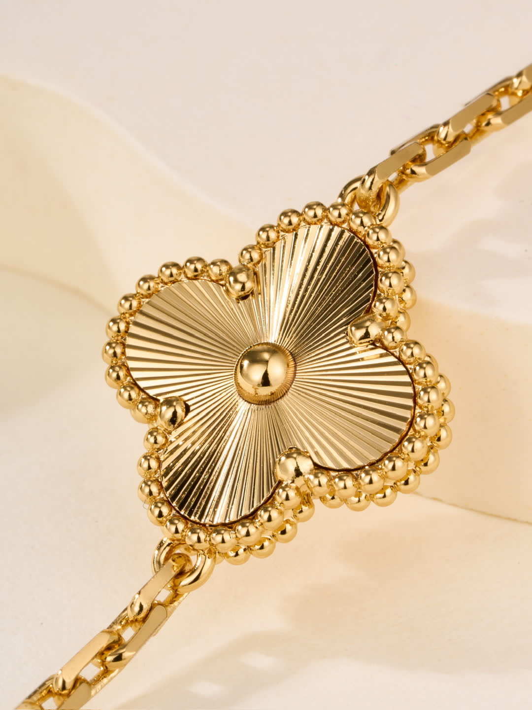Van Cleef & Arpels Alhambra Gold Bracelet with Diamonds